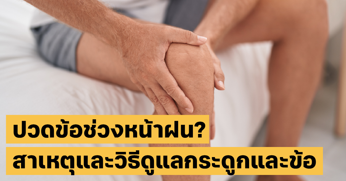 ปวดข้อหน้าฝนสุขภาพ40+, ปวดเข่า, กระดูกและข้อ